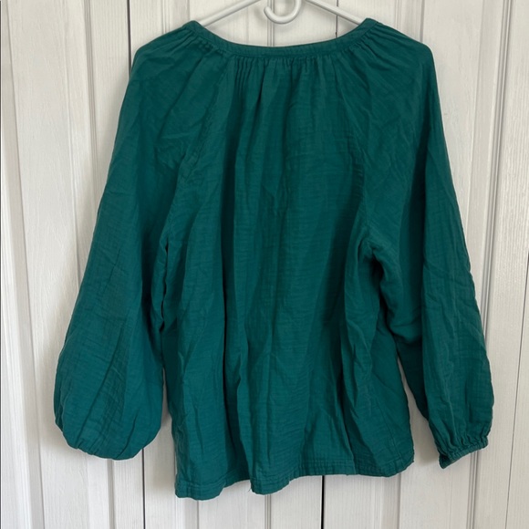 Old Navy 💯 Cotton Gauze Blouse beach cover up - Picture 7 of 8